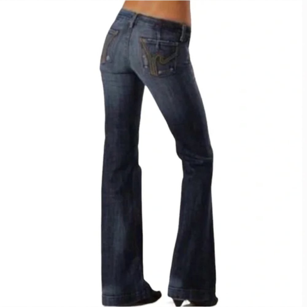 CITIZENS OF HUMANITY Ric Rac #108 low rise bootcut stretch jeans 27x34